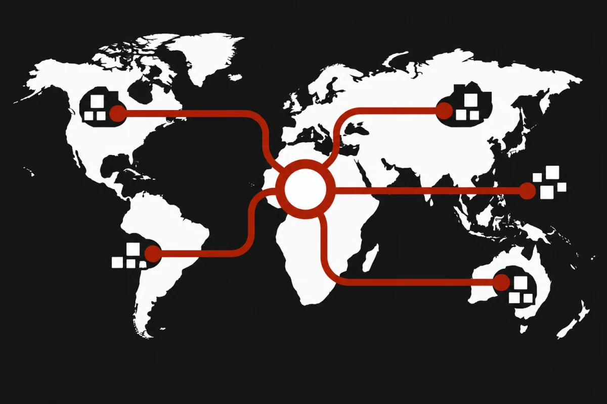 Regional systems connect across the world into one shared environment.